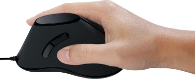 Глушец LogiLink Ergonomic, со кабел, USB, црна