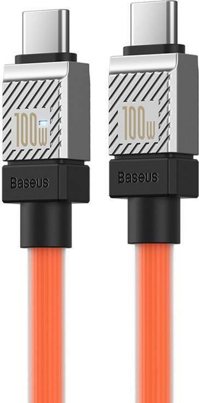 Kabllo karikimi Baseus CoolPlay, USB C në USB C, 100W PD, 1m, e zezë