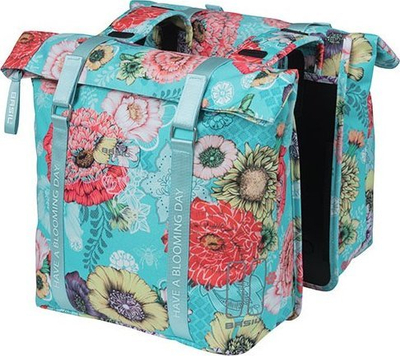 Çantë bagazhi biçiklete Basil Bloom Field UBS, 35L, poliester i ricikluar, shumëngjyrëshe
