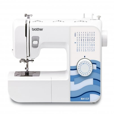 Makina qepëse Brother RH 137, mekanike, trup metalik, e bardhë