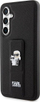 Kapak telefoni Karl Lagerfeld për Samsung Galaxy S23 FE, Saffiano Grip Stand, i zi