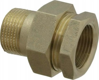 Bashkues bronzi me arrë unioni DN20, 3/4", me unazë O