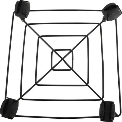 Mbajtëse me rrota për vazo Home>it Pot Trolley Square, 30x30cm, metal i galvanizuar, e zezë