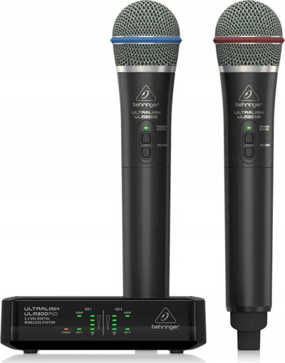 Sistem mikrofoni wireless Behringer Ultralink ULM302Mic, 2 kanale, 2.4 GHz, i zi