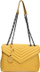 Çantë shpatulle Wholesale AW25 LV 2183, lëkurë natyrale, 23x34x10 cm, senape