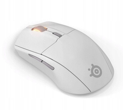 Maus за гејминг SteelSeries Rival 3 Wireless Gen 2, оптички TrueMove Air 18K, 2.4GHz и Bluetooth, бел