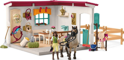 Set lojërash Schleich Horse Club Tack Room, figurë kalë dhe vajzë, me aksesorë, shumëngjyrësh