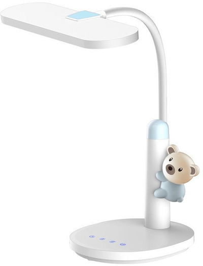 Lampë tavoline Standart BEARY, LED 10W 500lm, dritë që e rregullon vetë, e bardhë
