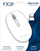 Mouse pa tela Inca IWM-241RB, 1200 DPI, 2.4GHz, i bardhë