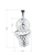 Pendant për varëse Evolution Group Basketball ball and net 64024, i argjendtë