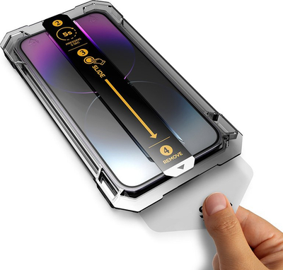 Mbrojtëse ekrani Mobile Origin për iPhone 14 Plus dhe 13 Pro Max, xham i fortë i temperum 9H, shumë i qartë