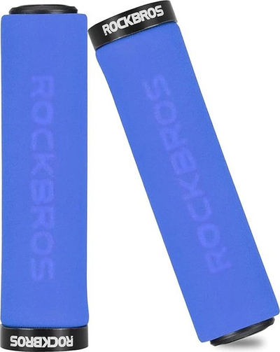 Doreza timoni biçiklete Rockbros BT1001BLBK, sfungjer, blu e zezë