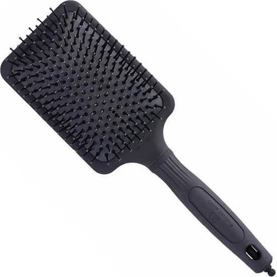 Furçë flokësh Olivia Garden Paddle, për zbërthim, Soft Touch, e zezë