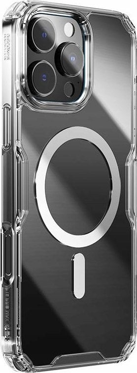 Kapak Nillkin Magnetic Nature TPU PRO për iPhone 16 Pro Max, MagSafe, transparent