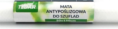 Tapet antirrëshqitës për sirtarë Tadar, 50 x 150 cm, i bardhë