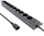 Shirit rryme rack InLine, 9 porta, 2500W, 1U, 19", i zi