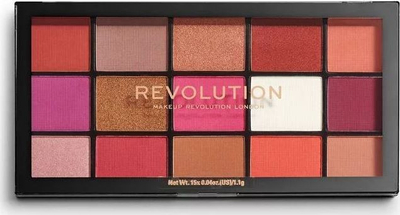 Палета на сенки за очи Makeup Revolution 15 Reloaded Red Alert, 15 бои