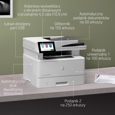 Printer multifunksional HP LaserJet Enterprise M430f, A4, mono lazer, 4 në 1