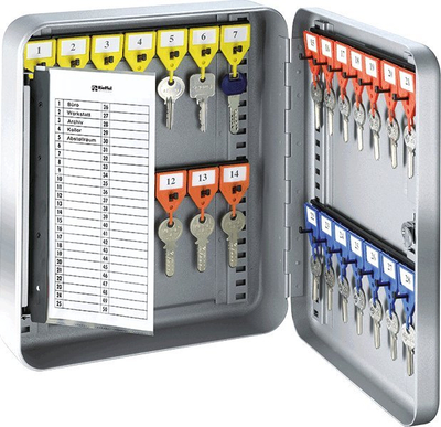 Kabinet çelësash Rieffel KR-15.28 Z, 28 vende, çelik, gri