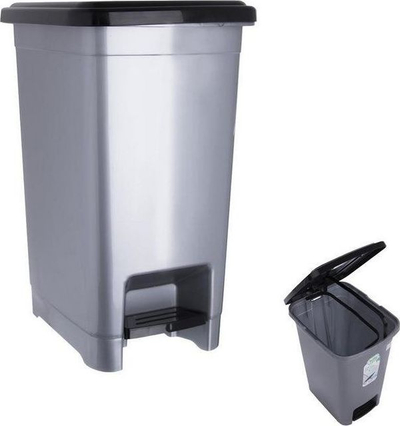 Kosh plerash UH SLIM, me pedal, 15L, gri me të zezë