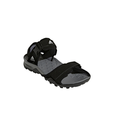 Sandale për meshkuj Adidas, e hirit/e zezë