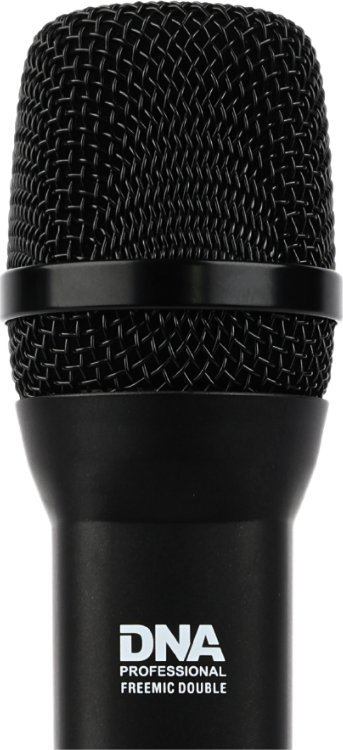 Set mikrofoni pa tel profesional 2.4 GHz, kapsulë dinamike kardioide, lidhje USB‑C, i zi