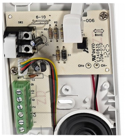 Set interfonik Miwi Urmet 6025/402, për 2 familje, sistem analog, i bardhë