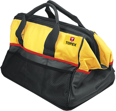 Çantë veglash Topex 79R441, 46x30x33 cm, plastike, e zezë