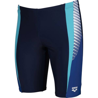 Rroba banje jammer për burra Arena Threefold, MaxFit, UPF50+, blu e errët