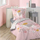 Set shtrati Bedding Douceur Fee des Bois, 140x200 cm, 100% pambuk, rozë