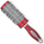 Furçë flokësh Top Choice Hair Brush Exclusive Size L Round, profesionale, e rrumbullakët, argjend me burgundy