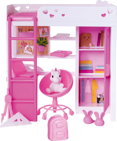 Set lodër Simba Evi Love At Home, kukull 12cm, dhomë gjumi me aksesorë
