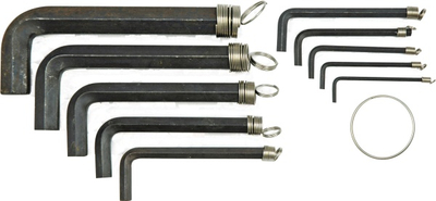 Set çelësa të tipit L Vorel, 2-14 mm, 10 copë