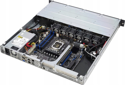 Server Asus Rack 1U RS300-E12-PS4, 350W, Intel C262, 4xDDR5, 80 PLUS
