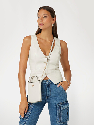 Çantë krahu për femra GUESS mGU3218, e bardhë