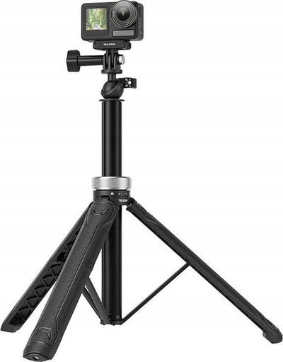 Shkop selfie tripod TELESIN 1.5m, rrotullim 360°, për GoPro Insta360 DJI