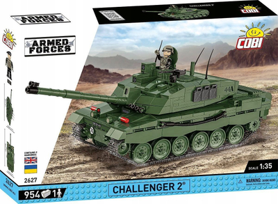 Set ndërtimi Cobi Challenger 2, shkallë 1/35, 954 copa, shumëngjyrësh