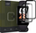 Xham mbrojtës Hofi Hybrid Pro+ për Xiaomi Smart Band 8 Active, 2 copë, xham hibrid, i zi