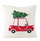 Jastëk dekorativ Boltze Home Criso, 45 x 45 cm, krem e kuqe
