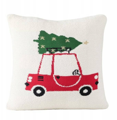 Jastëk dekorativ Boltze Home Criso, 45 x 45 cm, krem e kuqe