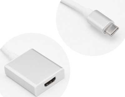 Adapter USB Partner Tele.com USB C në HDMI, 4K, i bardhë