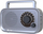 Radio portabile Eltra HANIA, FM LW, hyrje AUX, gri