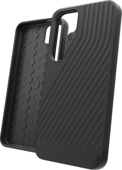 Këllëf mbrojtës ZAGG Denali për Samsung Galaxy S24, dy shtresa, antimikrobial, i zi