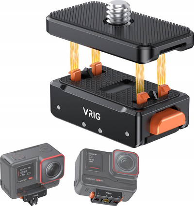 Adapter tripod Vrig AC07 për Insta360 Ace edhe Ace Pro, me quick release, ngjyrë e zezë