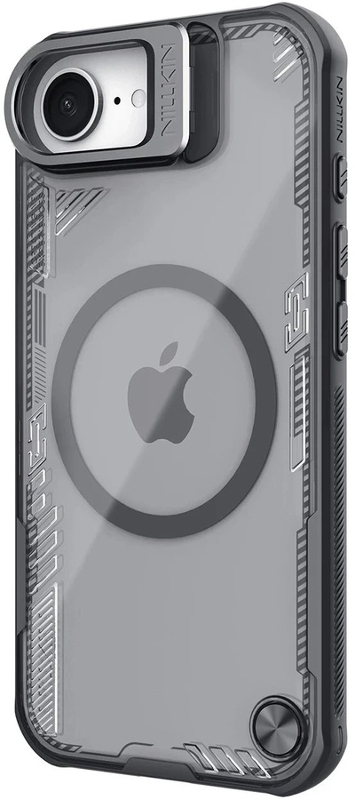 Mbulesë magnetike Nillkin Iceblade Prop me qëndrim për iPhone 16e, TPU, me stendë, e zezë