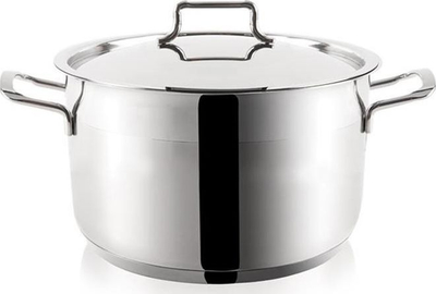 Tigan çeliku ANETT 1.2L, kapak xhami, çelik inox, ngjyrë argjendtë
