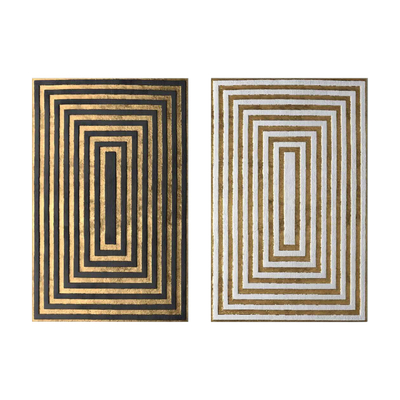Set pikturash murale HomeMarkt Gobi HM4841, diptych, 45x70cm, ari e zezë e bardhë