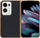 Këllëf telefoni Vouge për Oppo Find N2 Fold, palosës, me kornizë ari, i zi