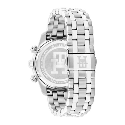 Orë dore për burra Tommy Hilfiger TH85 Chronograph 1792157, e argjendtë