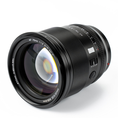 Leќa Viltrox Pro Series AF 75mm F1.2 E за Sony E, APS C, црна